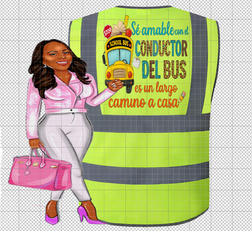 Bus Driver Specialist Vest, Bus Driver Reflector Safety Vest (Spanish)