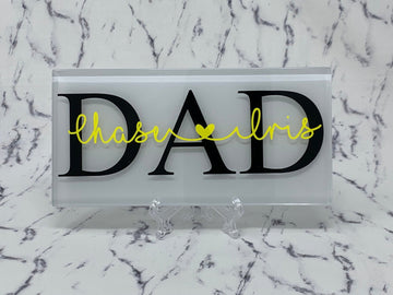 Dad Glass Plaques