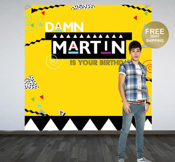 Dam Martin, Sweet 16, Graduation Photo Booth, Class of Backdrop, Class of Step and Repeat, Graduation Senior Prom Banner