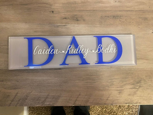 Dad Glass Plaques