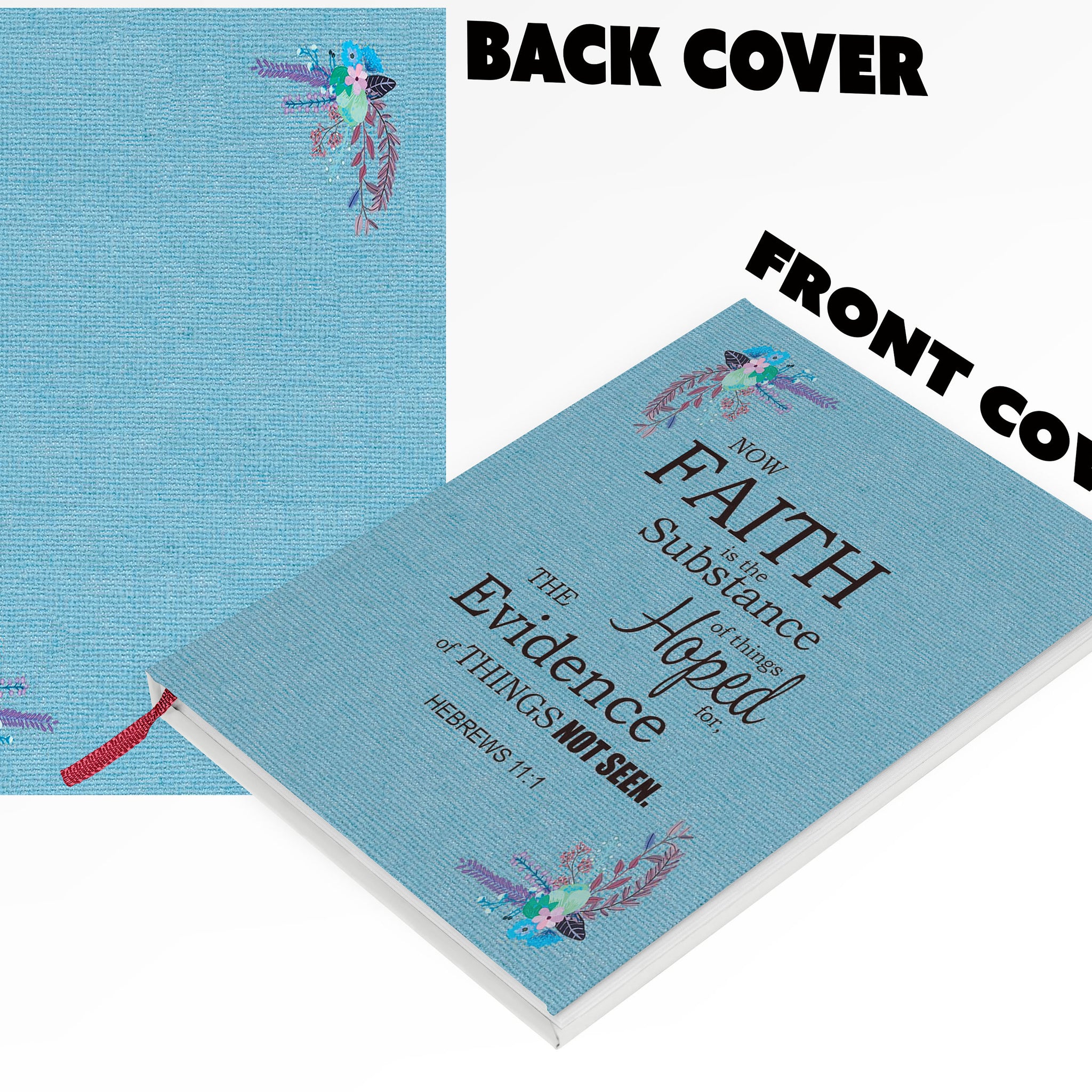 PRINTABLE Planner Cover Dashboard, Digital Personal Journal Cover, Faith Is Blue Journal Cover, Custom Journal Cover