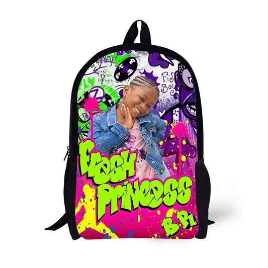 Personalized Backpack Fresh Prince Princess Backpack - Custom Backpack for Kids -Book Bag