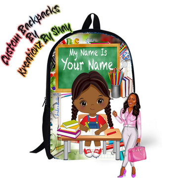 PRINTABLE Look Like Me Girl Back To School Custom Backpack, Lunchbag, and Notebook Digital File