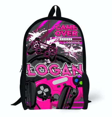 Personalized Backpack Gamer Backpack - Custom Backpack for Kids -Book Bag