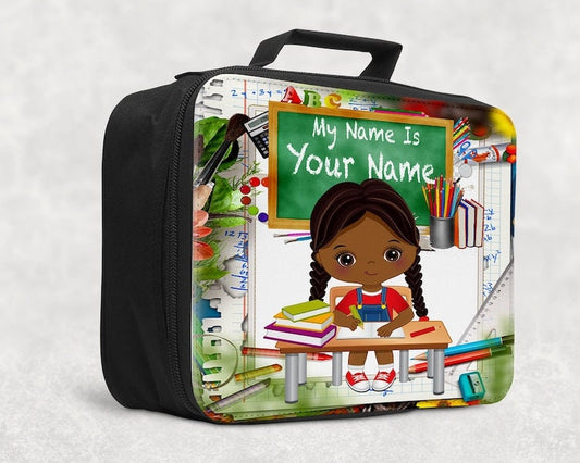 Look Like Me Girl Back To School Custom Backpack, Lunchbag  Custom Backpack for Kids Book Bag