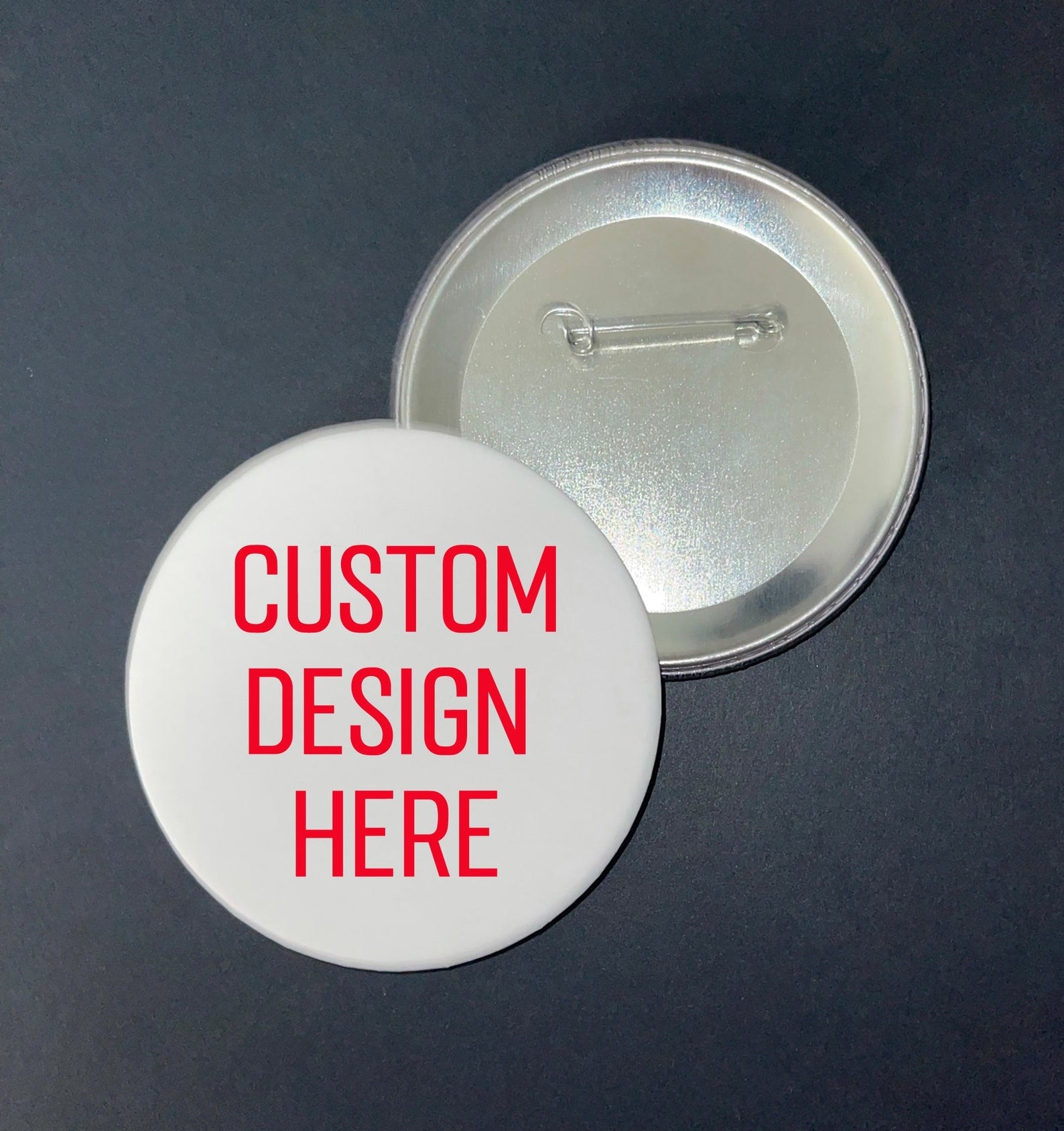 Custom Pin ~ 3" Button Badge ~ Personalized Pin ~ Company Logo ~Election Promotion ~ Parties ~ Giveaways ~ Gag Gift