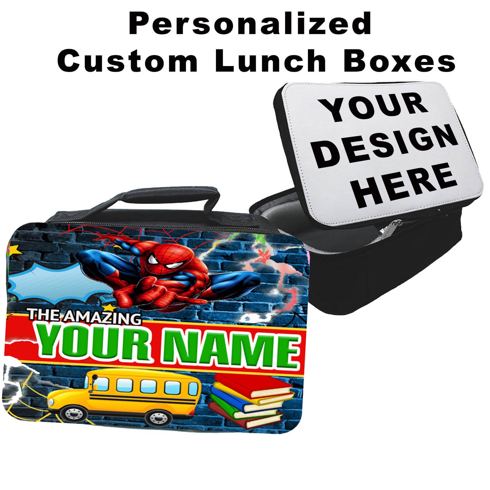 Custom Webman Spider Man Lunchbag for Kids