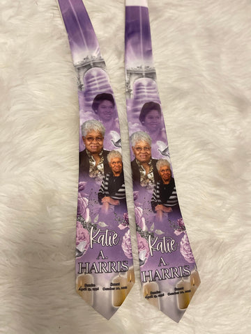 Memorial Ties, Personalized Photo Ties,  In Loving Memory Ties, Personalized tie