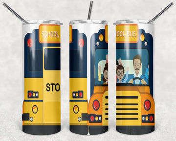 Bus Driver 20oz Skinny Tumbler Design