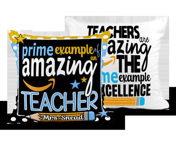 Teachers Are AMAZing Pillow Amazon Prime Inspired Pillow /Gift/Back To School Pillow