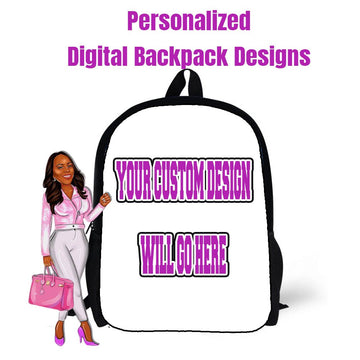 PRINTABLE Custom Backpack and Lunchbag Digital File