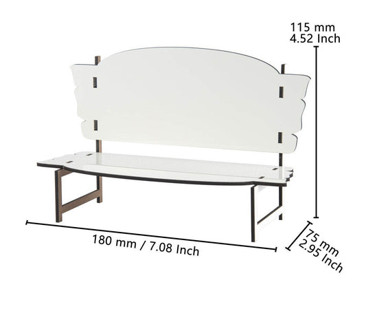 Blank sublimation B whence,  Memorial Bench for Loss of Loved One Size 7 x 4.5 Inches