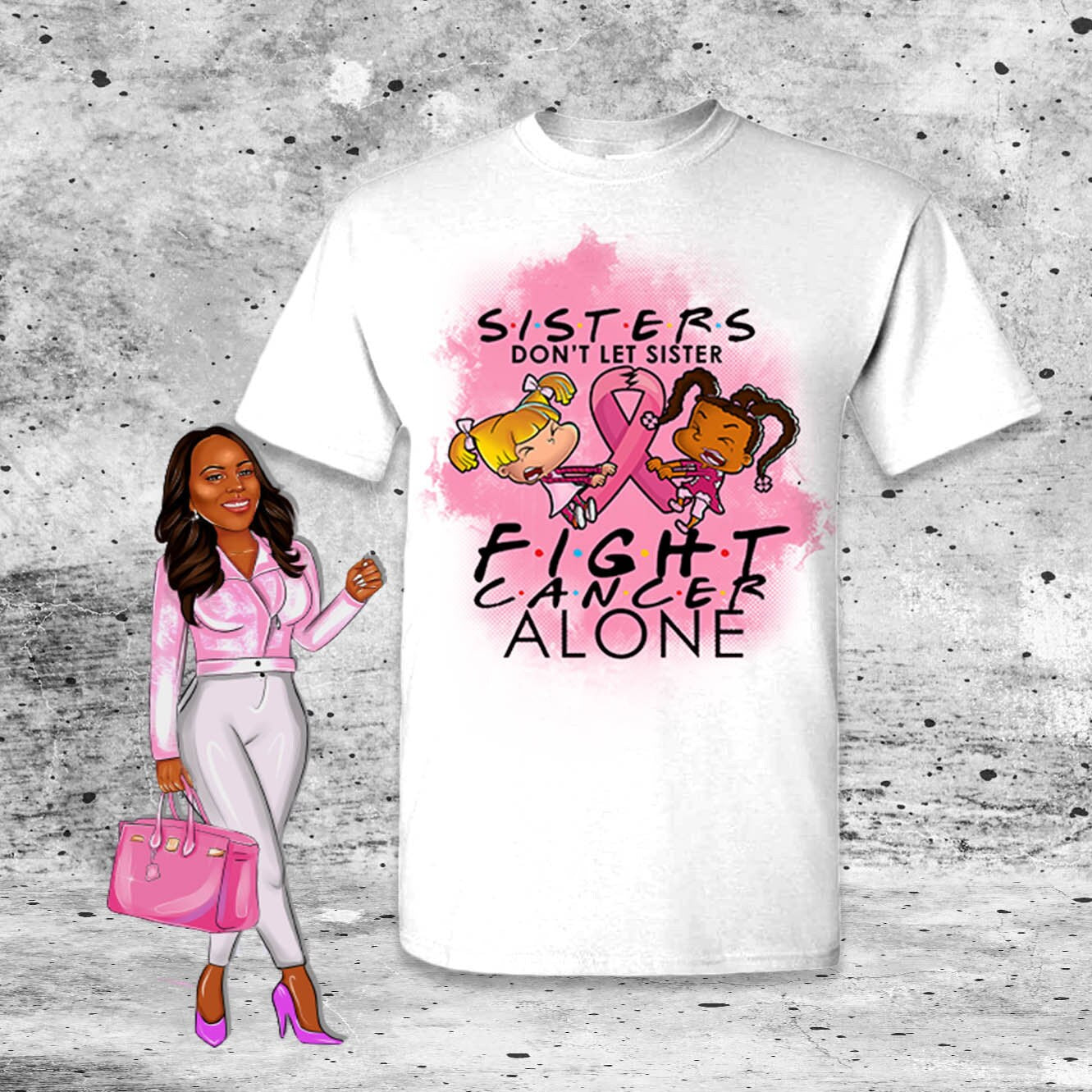 Sisters Dont Fight Alone Shirt, Cancer, Shirt, Cancer Shirts for Women, Breast Cancer Shirt, Cancer Survivor, Cancer Awareness