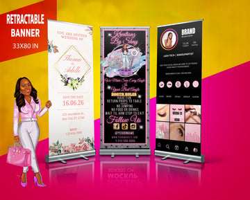 Custom Retractable, Custom Roll Up, Roll Up Banner, Roll Up Banner Stand, Event banner