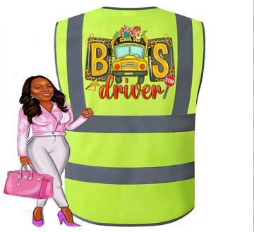 Bus Driver,  Bus Driver Student Delivery Specialist Vest, Bus Driver Reflector Safety Vest