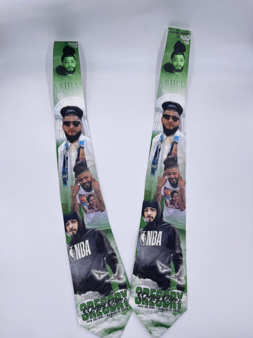 Memorial Ties, Green Tie, Personalized Photo Ties,  In Loving Memory Ties, Personalized tie