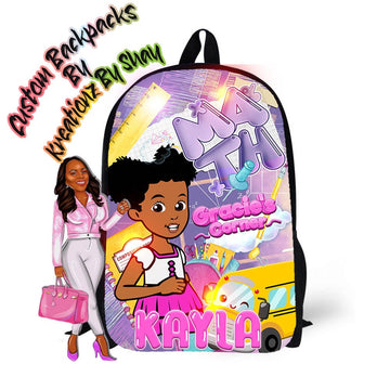 Personalized Backpack Graceee Backpack - Custom Backpack for Kids -Book Bag