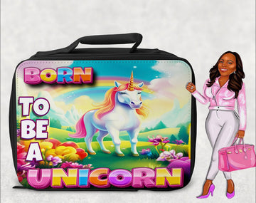 Custom Born To Be a Unicorn Lunchbag