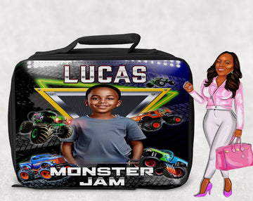 Custom Monster Jam Lunchbag