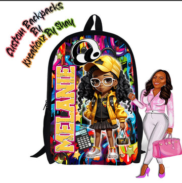 Personalized Melanie Backpack - Custom Backpack for Kids -Book Bag