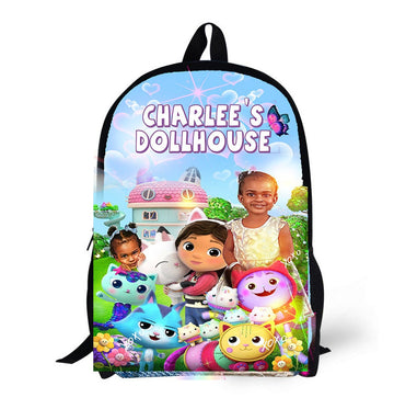 Personalized Backpack Gaabbys Dollhouse Backpack - Custom Backpack for Kids -Book Bag