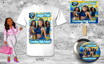 Cheer Blue and Yellow  BUNDLE SPECIAL *******Limited Time Offer*******