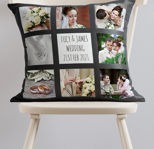 9 Photo Custom Pillow