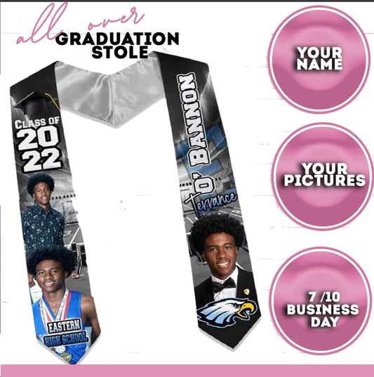 Track and Field Graduation Stole